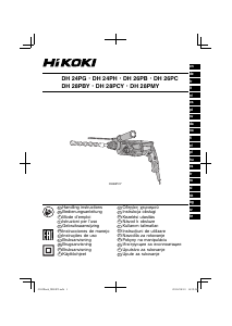 Priročnik Hikoki DH 24PG Rotacijsko kladivo