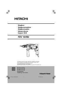 Bruksanvisning Hitachi FDV 16VB2 Slagborrmaskin