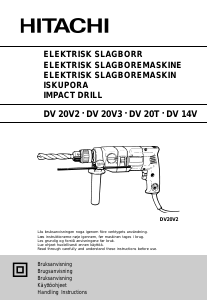 Bruksanvisning Hitachi DV 20V2 Slagdrill