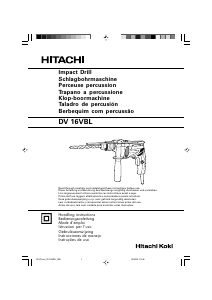 Mode d’emploi Hitachi DV 16VBL Perceuse à percussion