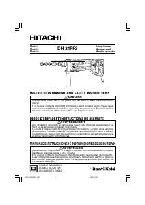 Manual de uso Hitachi DH 24PF3 Martillo perforador