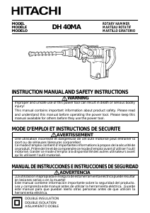 Manual Hitachi DH 40MA Rotary Hammer