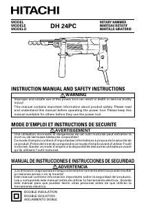 Mode d’emploi Hitachi DH 24PC Perforateur