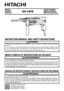 Manual de uso Hitachi DH 24PB Martillo perforador