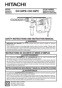 Mode d’emploi Hitachi DH 30PB Perforateur