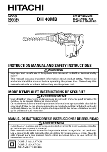 Manual Hitachi DH 40MB Rotary Hammer