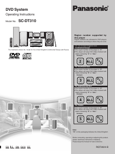 Manual Panasonic SC-DT310EB Home Theater System