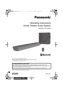 Manual Panasonic SC-HTB18EB Home Theater System