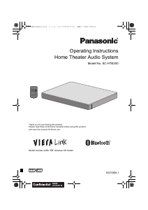 Handleiding Panasonic SC-HTE200EB Home cinema set