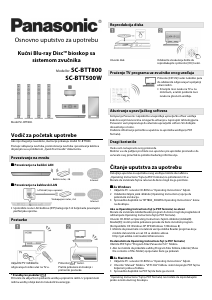 Priručnik Panasonic SC-BTT500W Kućno kino
