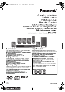 Manual Panasonic SC-XH10EP Home Theater System