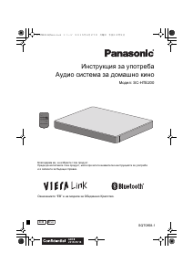 Наръчник Panasonic SC-HTE200 Система за домашно кино