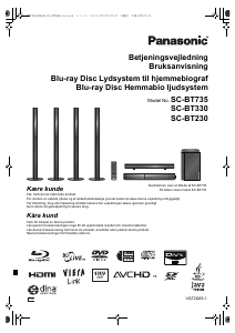 Brugsanvisning Panasonic SC-BT330EG Hjemmebiosystem