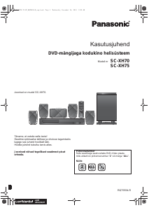 Kasutusjuhend Panasonic SC-XH70 Kodukinosüsteem