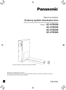 Návod Panasonic SC-HTB250 Domáce kino