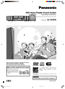 Manual Panasonic SC-HT670 Home Theater System
