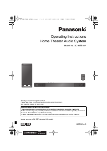 Manual Panasonic SC-HTB527EG Home Theater System