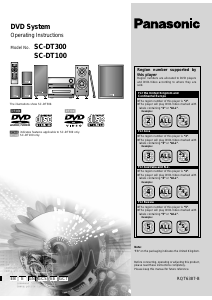 Manual Panasonic SC-DT300 Home Theater System