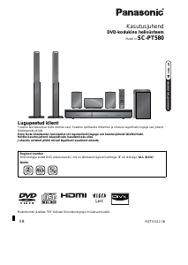 Kasutusjuhend Panasonic SC-PT580 Kodukinosüsteem