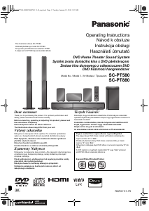 Használati útmutató Panasonic SC-PT580EP Házimozi-rendszer