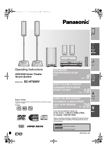 Manual Panasonic SC-HT830V Home Theater System