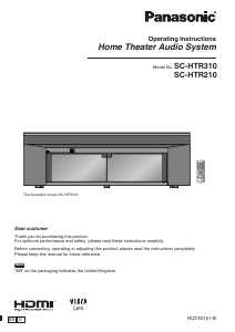 Manual Panasonic SC-HTR210 Home Theater System