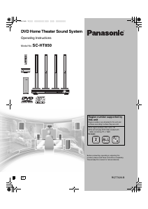 Bruksanvisning Panasonic SC-HT850E Hembiopaket