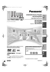 Handleiding Panasonic SC-HT810VP Home cinema set