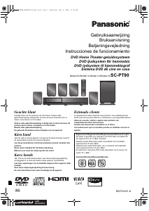 Brugsanvisning Panasonic SC-PT90EG Hjemmebiosystem