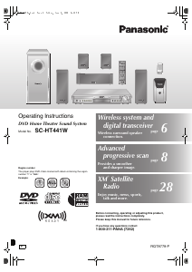 Manual Panasonic SC-HT441W Home Theater System