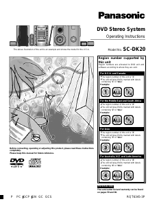 Manual Panasonic SC-DK20GN Home Theater System