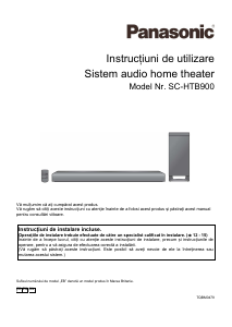 Manual Panasonic SC-HTB900 Sistemul home cinema
