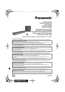 Käyttöohje Panasonic SC-HTB18EG Kotiteatterijärjestelmä