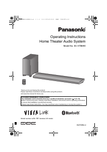 Manual Panasonic SC-HTB690GN Home Theater System