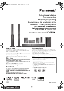 Manual de uso Panasonic SC-PT580EG Sistema de home cinema