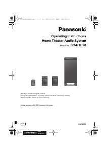 Handleiding Panasonic SC-HTB50EB Home cinema set