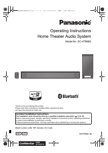 Manual Panasonic SC-HTB880GN Home Theater System
