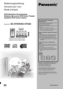 Manuale Panasonic SC-HT870 Sistema home theater