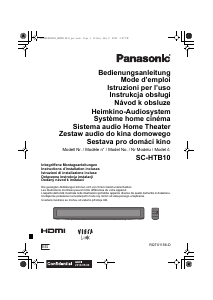 Bedienungsanleitung Panasonic SC-HTB10EG Heimkinosystem