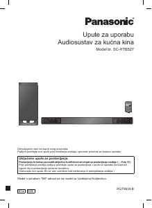 Priručnik Panasonic SC-HTB527 Kućno kino