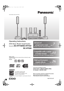 Bruksanvisning Panasonic SC-HT730 Hembiopaket