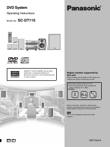 Bruksanvisning Panasonic SC-DT110EB Hembiopaket