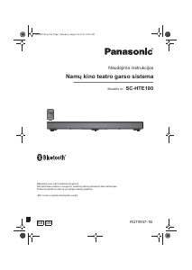 Vadovas Panasonic SC-HTE180 Namų kino sistema