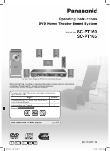 Handleiding Panasonic SC-PT165 Home cinema set
