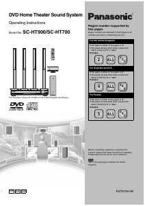 Bruksanvisning Panasonic SC-HT900EB Hembiopaket