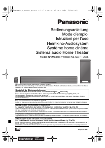 Mode d’emploi Panasonic SC-HTB685EG Système home cinéma