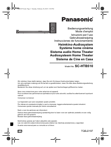 Manuale Panasonic SC-HTB510EG Sistema home theater