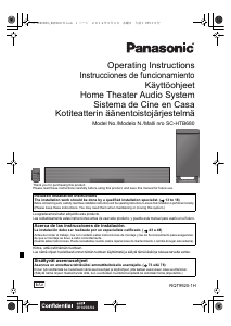Käyttöohje Panasonic SC-HTB680EG Kotiteatterijärjestelmä