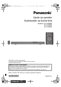 Priručnik Panasonic SC-HTB498 Kućno kino