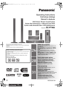 Manual Panasonic SC-PT465 Home Theater System